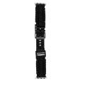 For Apple Watch Series 2 38mm Paracord Plain Braided Webbing Buckle Watch Band(Black)