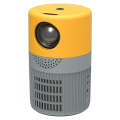 T400 3000 Lumens LED Mini Projector Support Wifi Screen Mirroring, Plug Type:EU Plug(Grey Yellow)