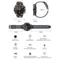 K59 IP67 BT5.0 1.43inch Smart Watch Support Voice Call / Sleep Detection(Black)