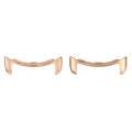 For Google Pixel Watch 2 1 Pair Stainless Steel Metal Watch Band Connector(Rose Gold)