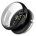 For Google Pixel Watch 2 Full Coverage TPU Electroplated Watch Protective Case(Black)