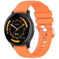 For Garmin Venu 3 Liquid Glossy Silver Buckle Silicone Watch Band(Orange)