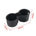 A8600-02 For Tester Model 3 / Y Car Center Console Storage Silicone Water Cup Holder(Black)