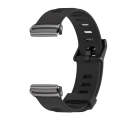 For Redmi Watch 3 Lite / Watch 3 Active Mijobs Flat Hole Breathable TPU Watch Band(Black)