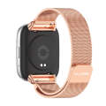 For Redmi Watch 3 Lite / Watch 3 Active Mijobs Milan Magnetic Metal Watch Band(Rose Gold)