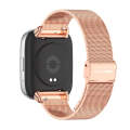 For Redmi Watch 3 Lite / Watch 3 Active Mijobs Milan Buckle Metal Watch Band(Rose Gold)