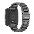 For Redmi Watch 3 Lite / Watch 3 Active Mijobs Three-Bead Metal Stainless Steel Watch Band(Black)