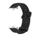 For Xiaomi Mi Band 8 Pro / Redmi Watch 4 Mijobs Honeycomb Texture Silicone Watch Band(Black Silver)
