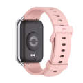 For Xiaomi Mi Band 8 Pro Mijobs Silicone Breathable Watch Band(Pink Silver)