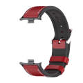 For Xiaomi Mi Band 8 Pro / Redmi Watch 4 Mijobs TPU Leather Watch Band(Red Black)