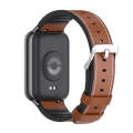 For Xiaomi Mi Band 8 Pro / Redmi Watch 4 Mijobs TPU Leather Watch Band(Brown Black)