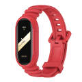For Xiaomi Mi Band 8 MIJOBS GS Unibody Solid Color Sports Watch Band(Red)