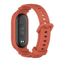 For Xiaomi Mi Band 8 MIJOBS GS Unibody Solid Color Sports Watch Band(Orange)