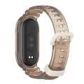 For Xiaomi Mi Band 8 MIJOBS GS Unibody Clear Color Sports Watch Band(Coffee)