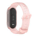 For Xiaomi Mi Band 8 MIJOBS GS Unibody Clear Color Sports Watch Band(Pink)