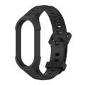 For Xiaomi Mi Band 8 MIJOBS Unibody Two Color Silicone Watch Band(Black)