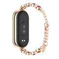 For Xiaomi Mi Band 8 Mijobs Mermaid Beauty Bracelet Watch Band(Rose Gold Red)