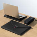 For 13/14 inch Envelope Holder Laptop Sleeve Bag with Accessories Bag(Black)
