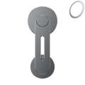 ZF013 For Tesla MagSafe Magnetic Hidden Phone Holder, Flip Version(Grey)