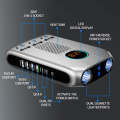 Ozio K21-S 24V 200W Smart Car LED Digital Display Power Inverter Converter(Silver)