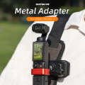 For DJI OSMO Pocket 3 Metal Expansion Bracket Adapter Frame Holder with Screw(Black)
