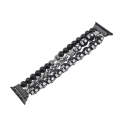For Apple Watch Ultra 2 49mm Skull Beaded Watch Band(Black)