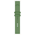 20mm Universal Solid Color Reverse Buckle Silicone Watch Band(Green)