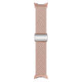 For Google Pixel Watch / Watch 2 Nylon Loop Magnetic Buckle Watch Band(Starlight Pink)