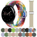 For Google Pixel Watch / Watch 2 Nylon Loop Magnetic Buckle Watch Band(Fog Purple)