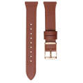 22mm Universal Genuine Leather Watch Band(Brown)