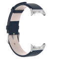 For Google Pixel Watch 2 / Pixel Watch Leather Watch Band(Dark Blue)