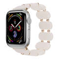 For Apple Watch SE 2023 44mm Stretch Resin Watch Band(Mermaid Powder)