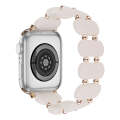 For Apple Watch 38mm Stretch Resin Watch Band(Mermaid Powder)