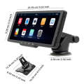 B5314 9.38 inch Portable Car MP5 Player Support CarPlay / Android Auto(Black)