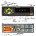 D3101 Car Colorful Lights MP3 Player Supports Voice Assistant / FM(Black)