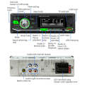 D3162 Car Colorful Lights MP3 Player Supports Voice Assistant / FM(Black)