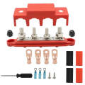 CP-4016 M10+M8 Power Distribution Block Terminal Studs with Terminals(Red)
