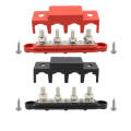 CP-4018 M10+M8 Power Distribution Block Terminal Studs Set with Terminals(Black + Red)