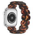 For Apple Watch Series 7 41mm Stretch Rope Resin Watch Band(Tortoiseshell)