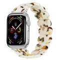 For Apple Watch Series 5 44mm Stretch Rope Resin Watch Band(Nougat)