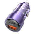 BOROFONE BZ20 Smart QC3.0 + PD20W Dual Ports Fast Charging Car Charger(Transparent Purple)