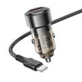 BOROFONE BZ20 Smart QC3.0 + PD20W Dual Ports Fast Charging Car Charger with Type-C to Type-C Cabl...