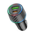 BOROFONE BZ21 Brilliant QC3.0 + PD30W Dual Ports Fast Charging Car Charger(Black)