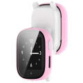 For Xplora X6 Children PC + Tempered Film Integrated Watch Protective Case(Pink)