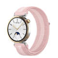 18mm Universal Nylon Loop Watch Band(Pink White Pink)