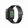 D8 2.01 inch 2 in 1 Bluetooth Earphone Steel Band Smart Watch, Support Health Monitoring / NFC(Bl...
