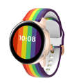 20mm Universal Rainbow Silicone Strap Watch Band