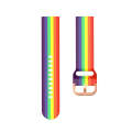 20mm Universal Rainbow Silicone Strap Watch Band