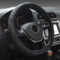 D Style Car Universal Anti-skid Steering Wheel Cover, Diameter: 38cm(Black Blue Line)