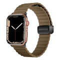 For Apple Watch SE 2023 44mm Water Ripple Magnetic Folding Buckle Watch Band, Style: Bold Version...